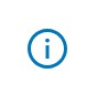 'i' tab window icon button - blue circle with the letter i in the centre