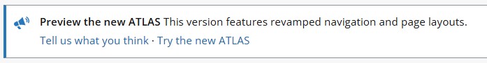 PebblePad Toggle button - Preview the new Atlas - Try the new ATLAS