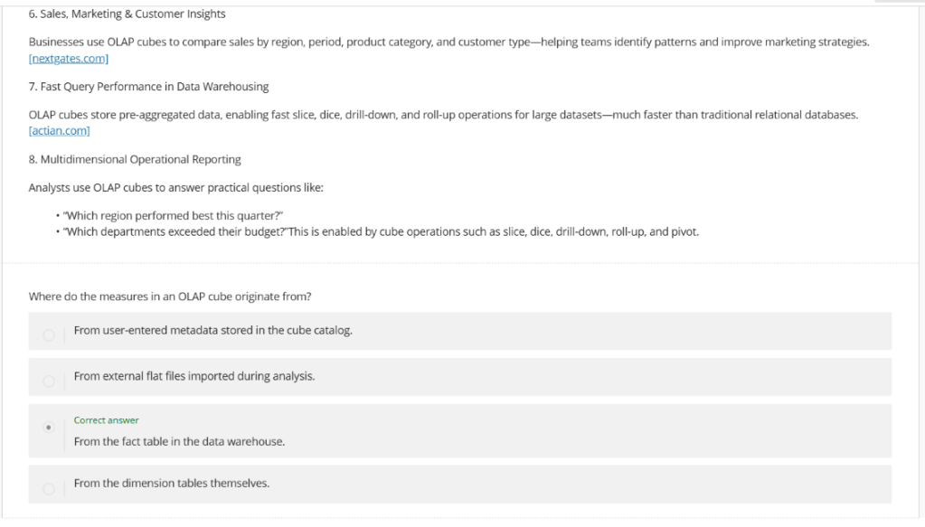 Examples of auto-generated questions based on content.