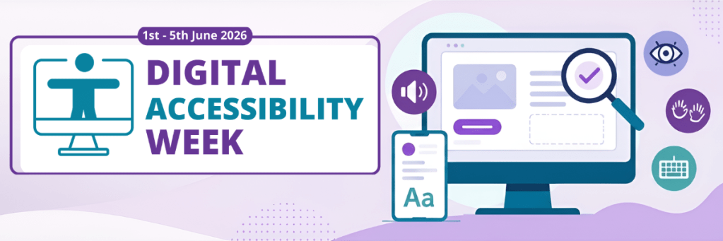 Digital Accessibility Week banner — 1st to 5th June 2-26
